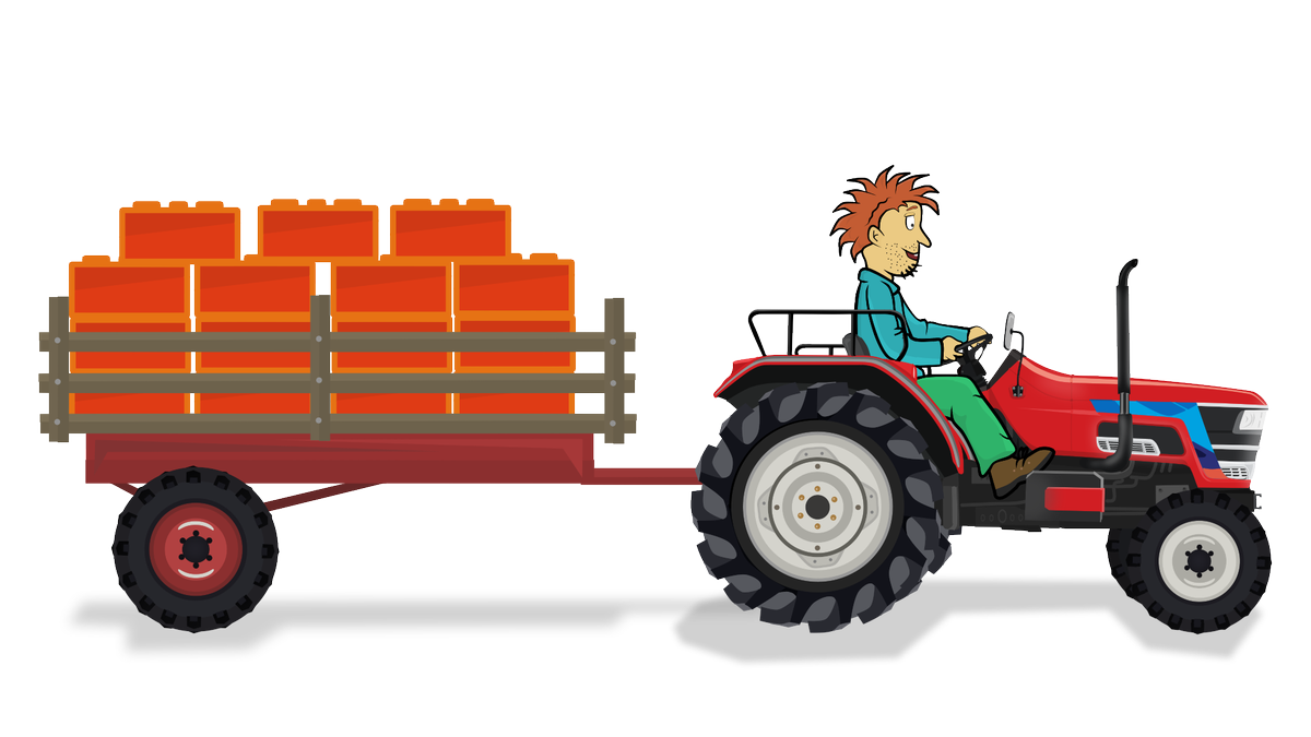 Farming Red Tractor Transparent Images