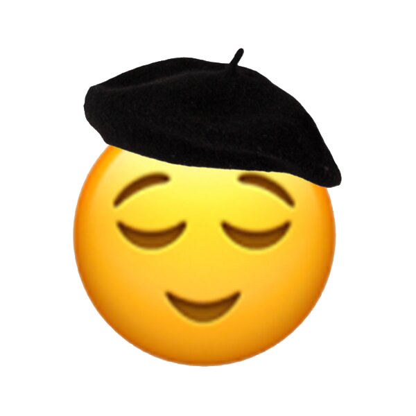French Beret Emoji PNG Free Picture