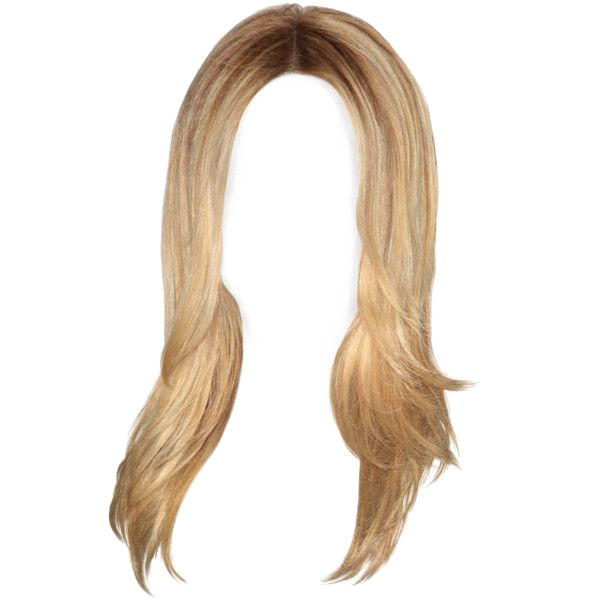 Golden Blonde Wig PNG Photo Image