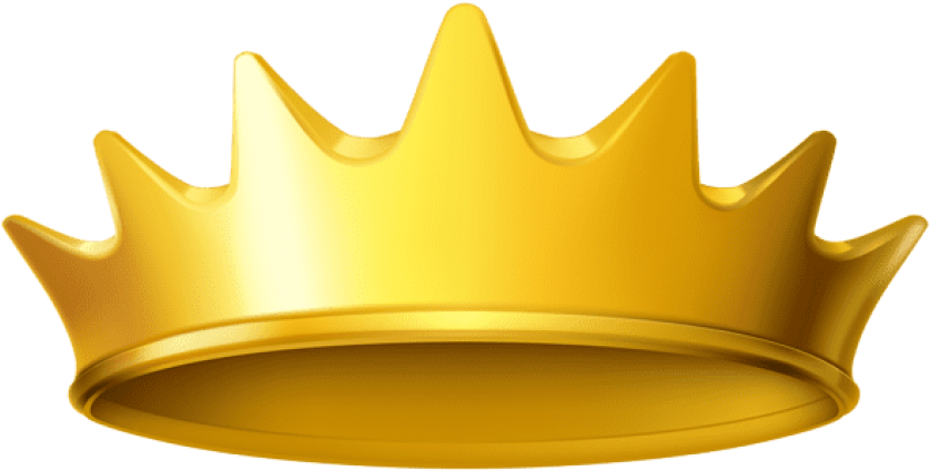 Gouden prins kroon PNG Foto