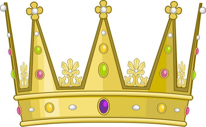 Gouden Prins Crown PNG Transparant Beeld