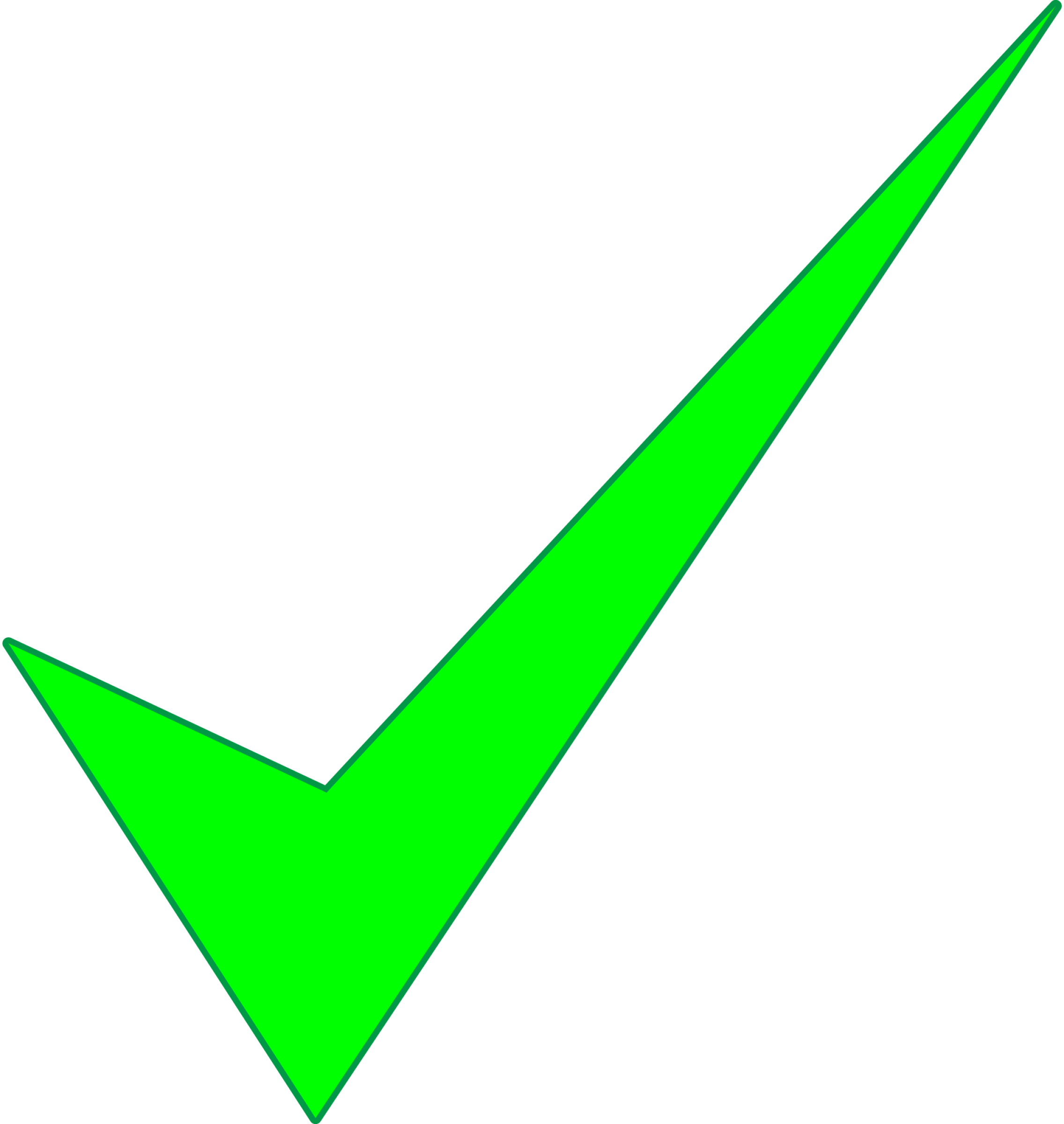 Green Check Mark PNG Image Background