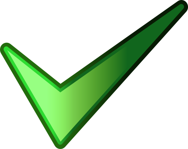 Green Check Mark Transparent Background PNG