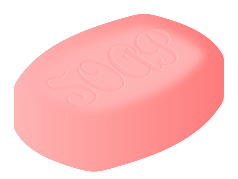 Handgemachtes rosa seifenfreies PNG-Bild