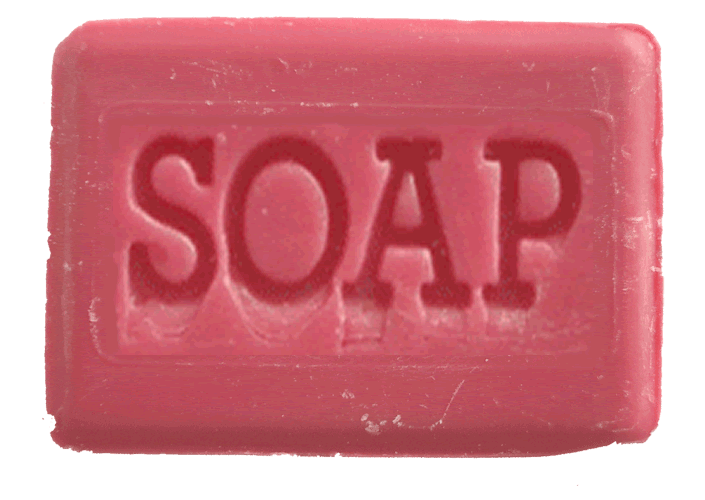 Imagen de fondo PNG de jabón rosado hecho a mano