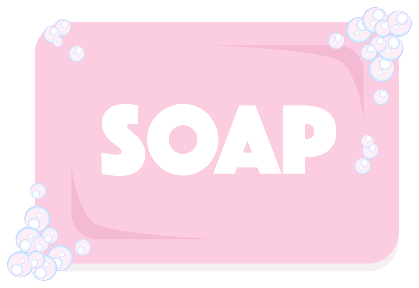 Ручной розовый мыло прозрачный фон PNG
