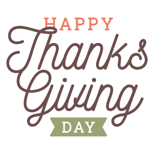 Happy Thanksgiving Day PNG Image