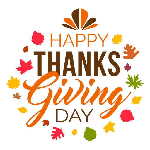 Happy Thanksgiving Day PNG Photo