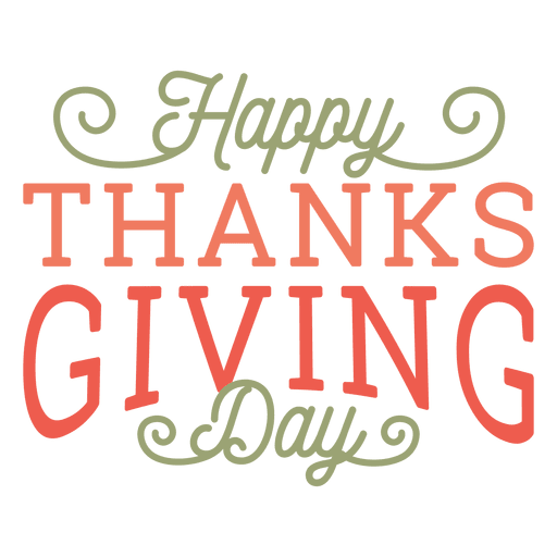 Happy Thanksgiving Day Transparent Image