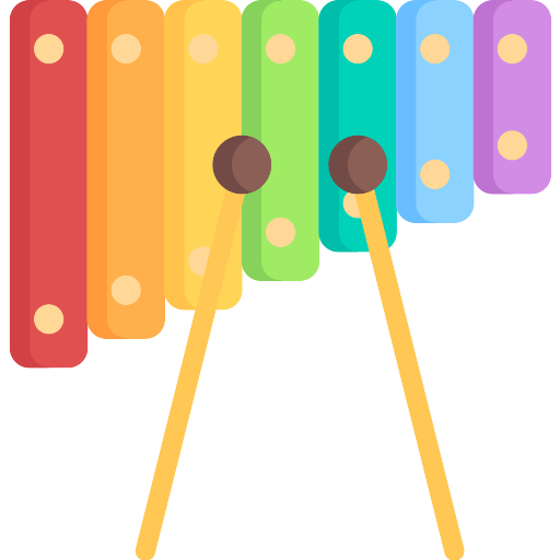 Kids Xylophone Transparent Background PNG