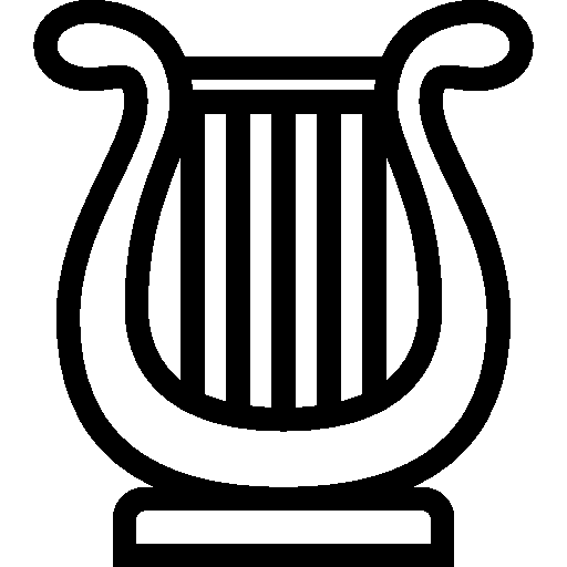 Lyre Instrument PNG-Bild transparent