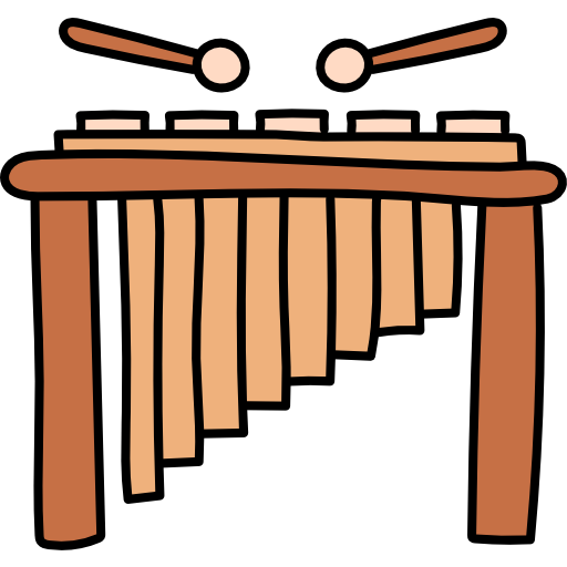 Marimba Instrument PNG Image Background