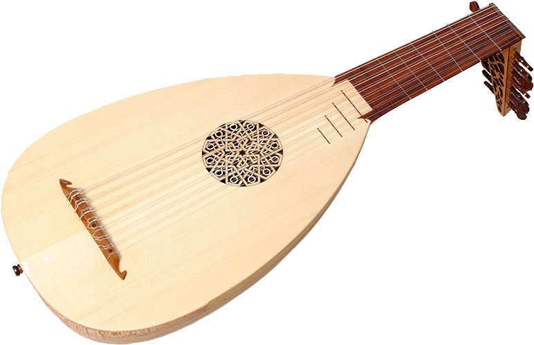 Medieval Lute PNG Photo