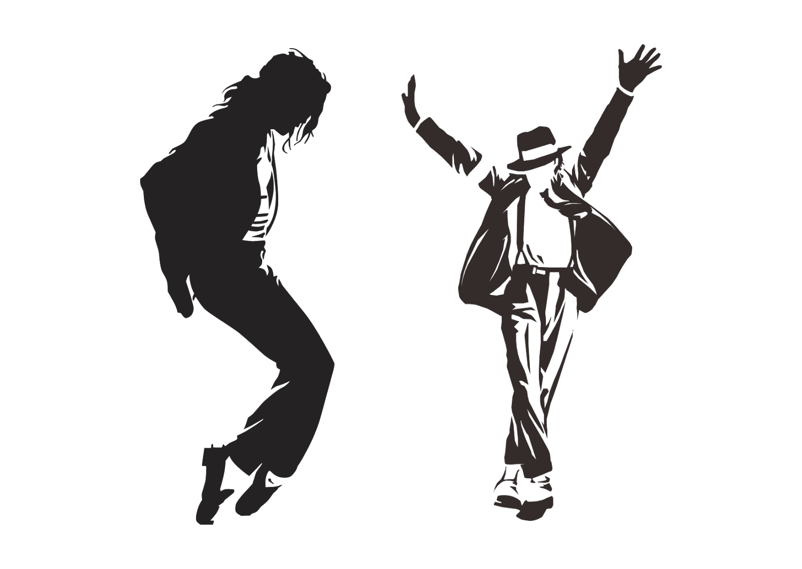 Michael Jackson Moonwalk Dance PNG Background Image