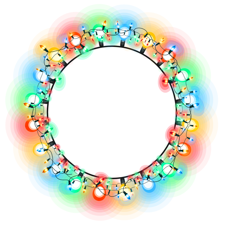 Multicolored Cirkel Glow Light Effect PNG-fotos