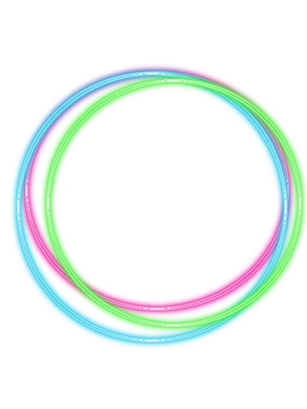 Multicolored Cirkel Glow Light Effect PNG Transparant Beeld