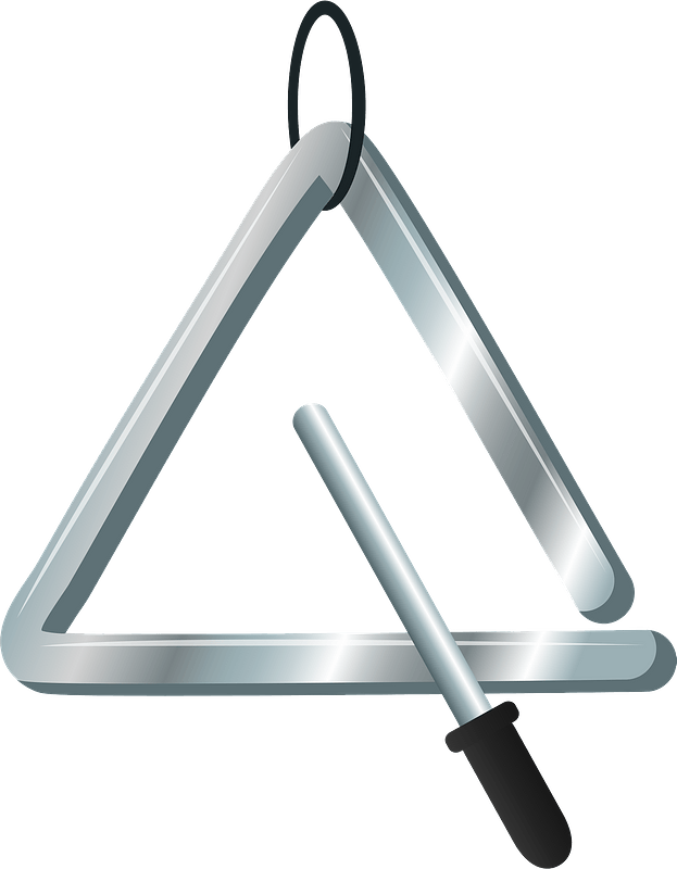 Musical Triangle Instrument PNG Download Image