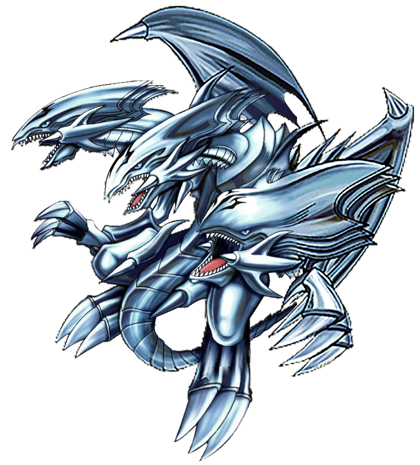 Neon Blue Eyes White Dragon PNG Download Afbeelding