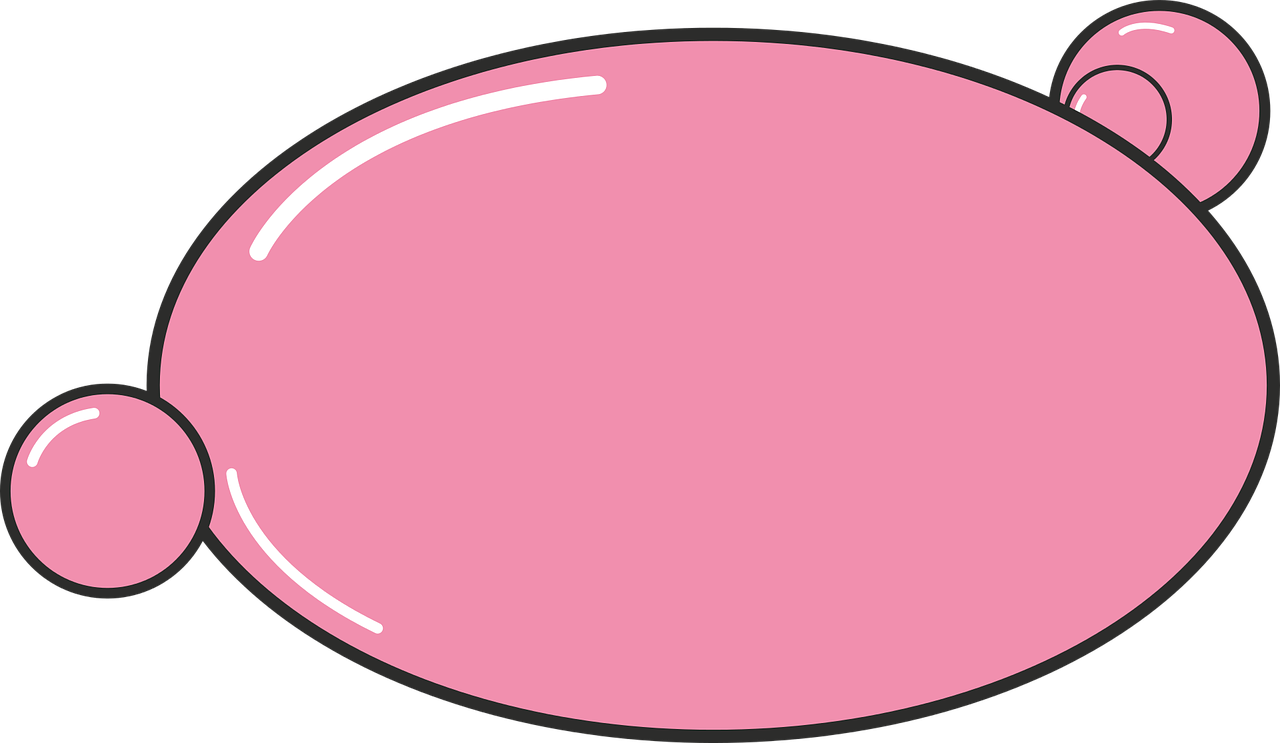 Pink Chewing Gum Candy PNG Picture