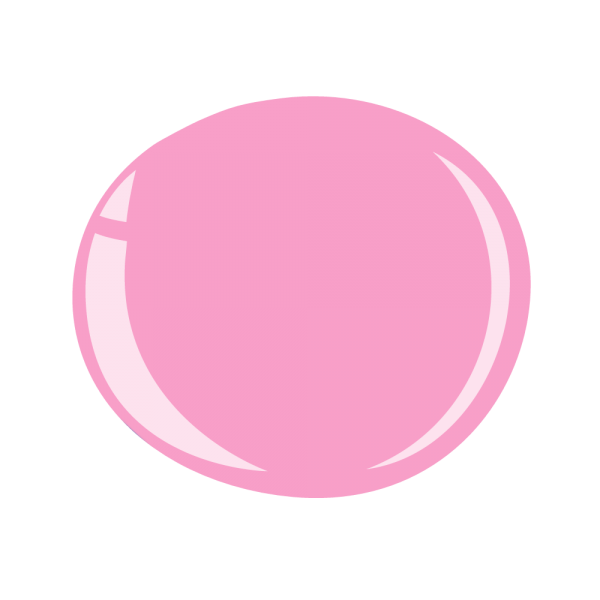 Cor-de-rosa mastigando goma doces fundo transparente PNG