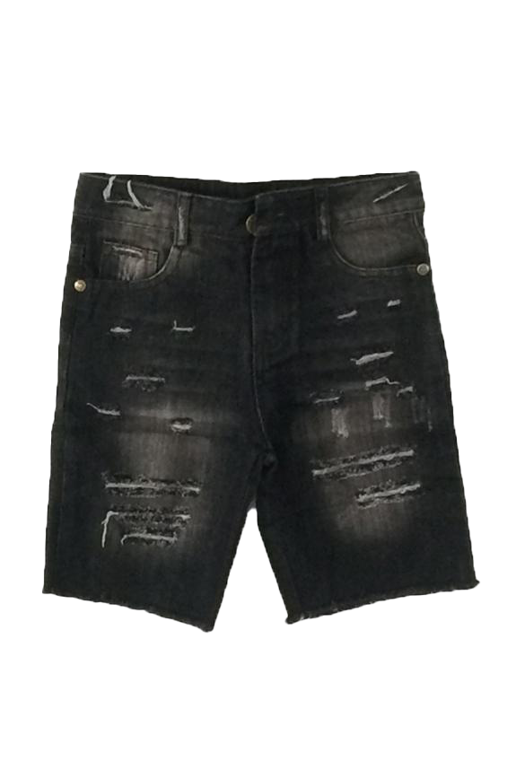 Ripped Black Shorts PNG Download Image