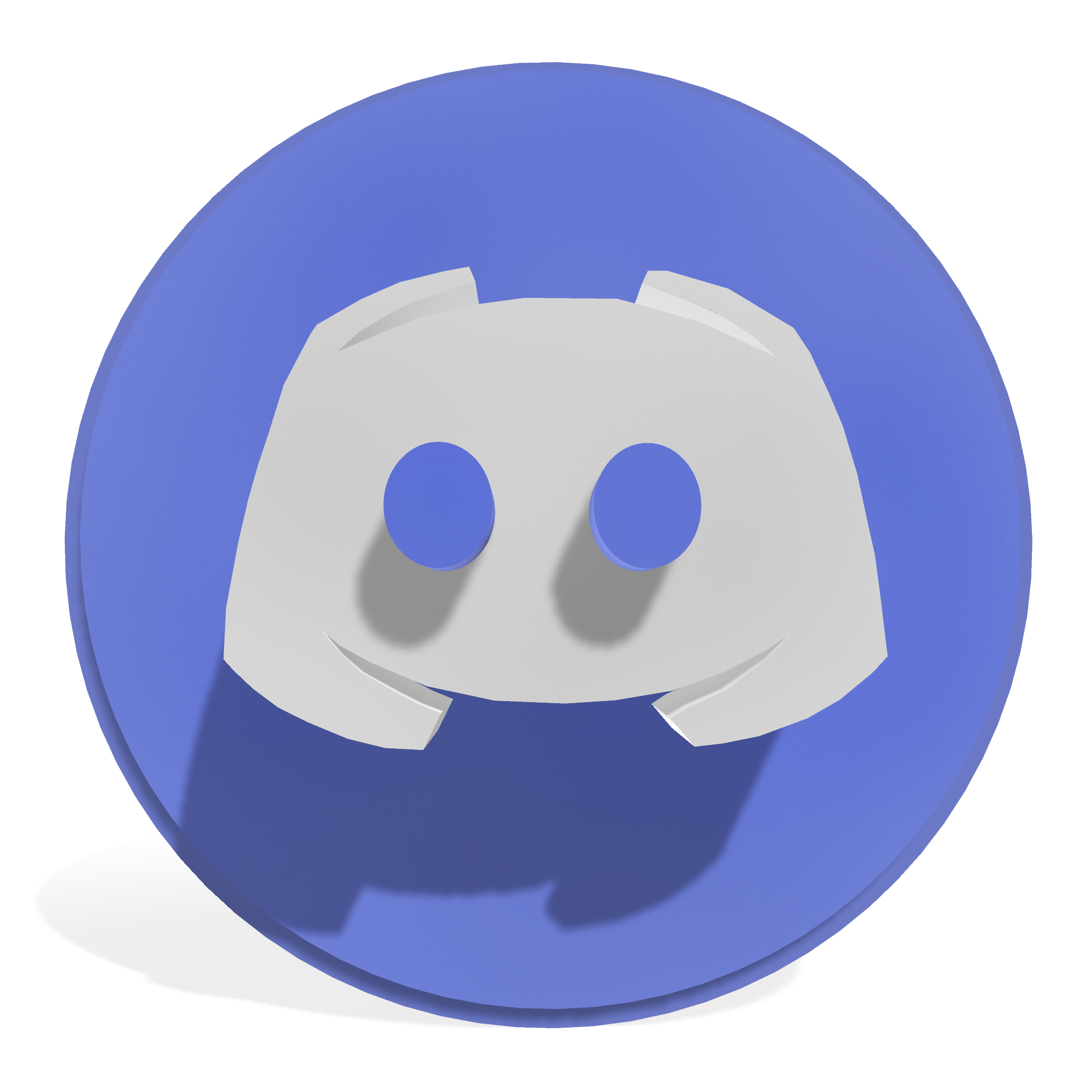 Social Blue Discord Logo PNG No Background