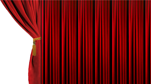 Bühnen-roter Vorhang Herunterladen PNG-Bild