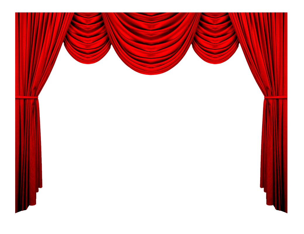 Bühnen-Rotes Vorhang freies PNG-Bild