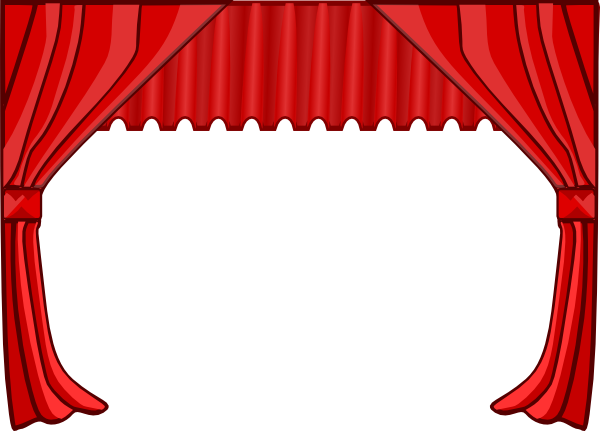 Bühnen-rote Vorhang-Png-Hintergrund-Bild