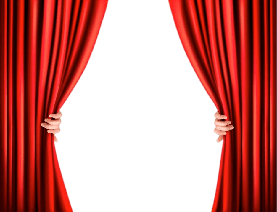 Stage Red Curtain PNG High-Quality Image