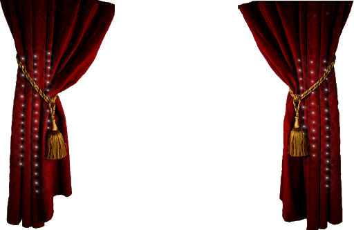 Stufe rotes Vorhang PNG-Bild Transparenter Hintergrund