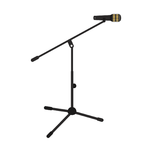 Stage Stand Mic Transparent