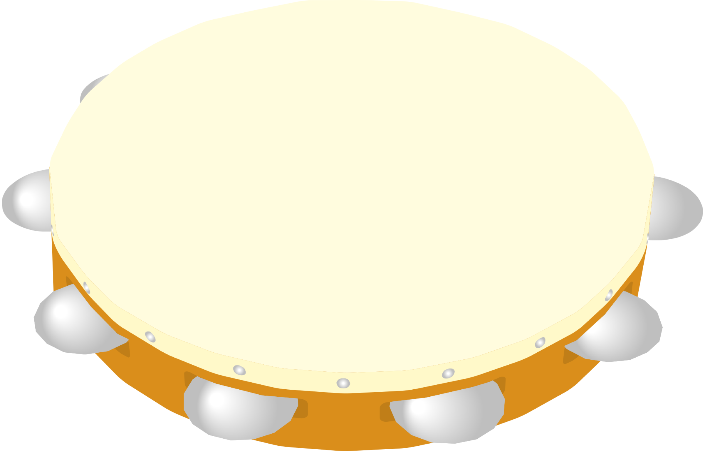 Tambourine Instrument PNG Image Background