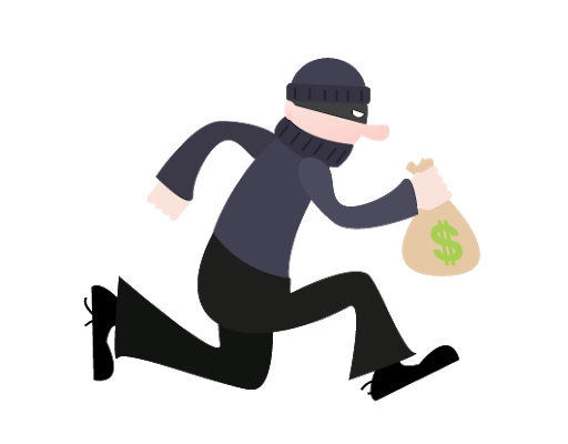 Thief Robber PNG Background Image