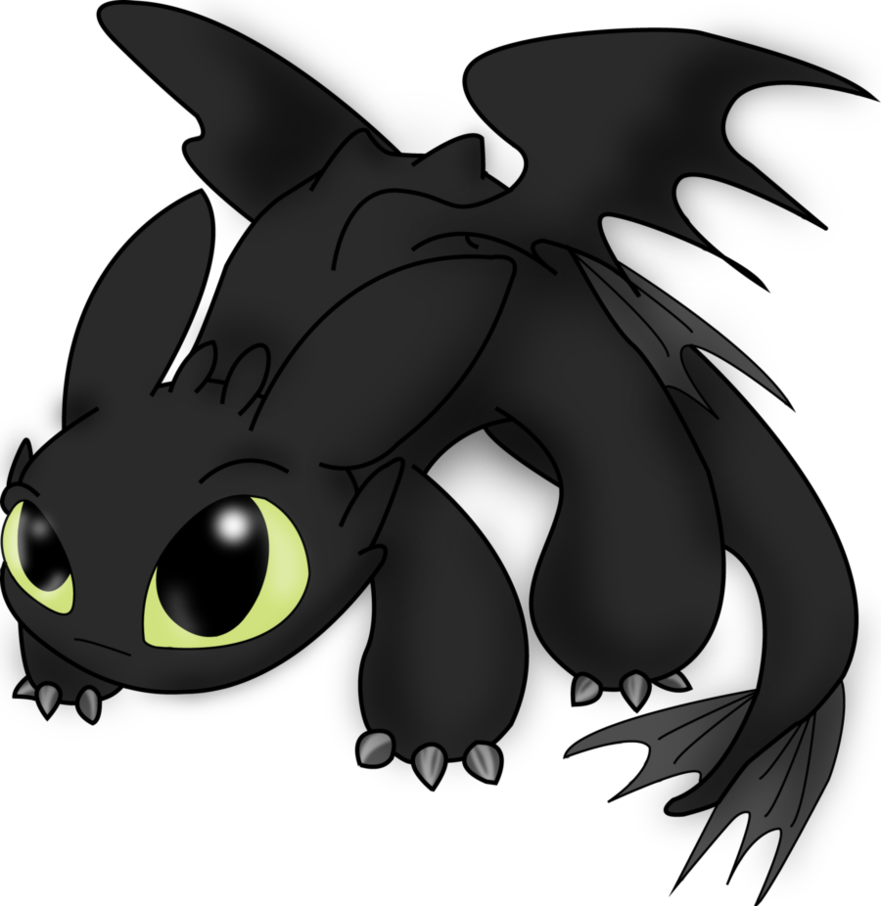 Toothless Dragon PNG Background Image