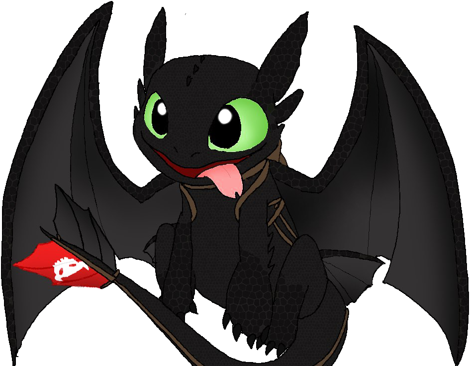 Toothless Dragon PNG Transparent Image
