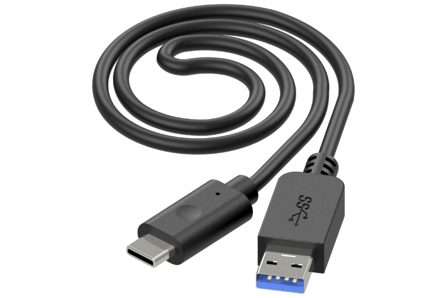 USB Type-C Cable PNG Background Image