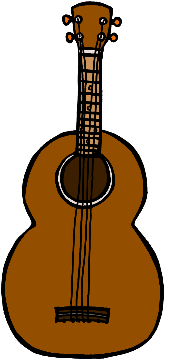 Fondo de imagen de la imagen del instrumento de ukelele