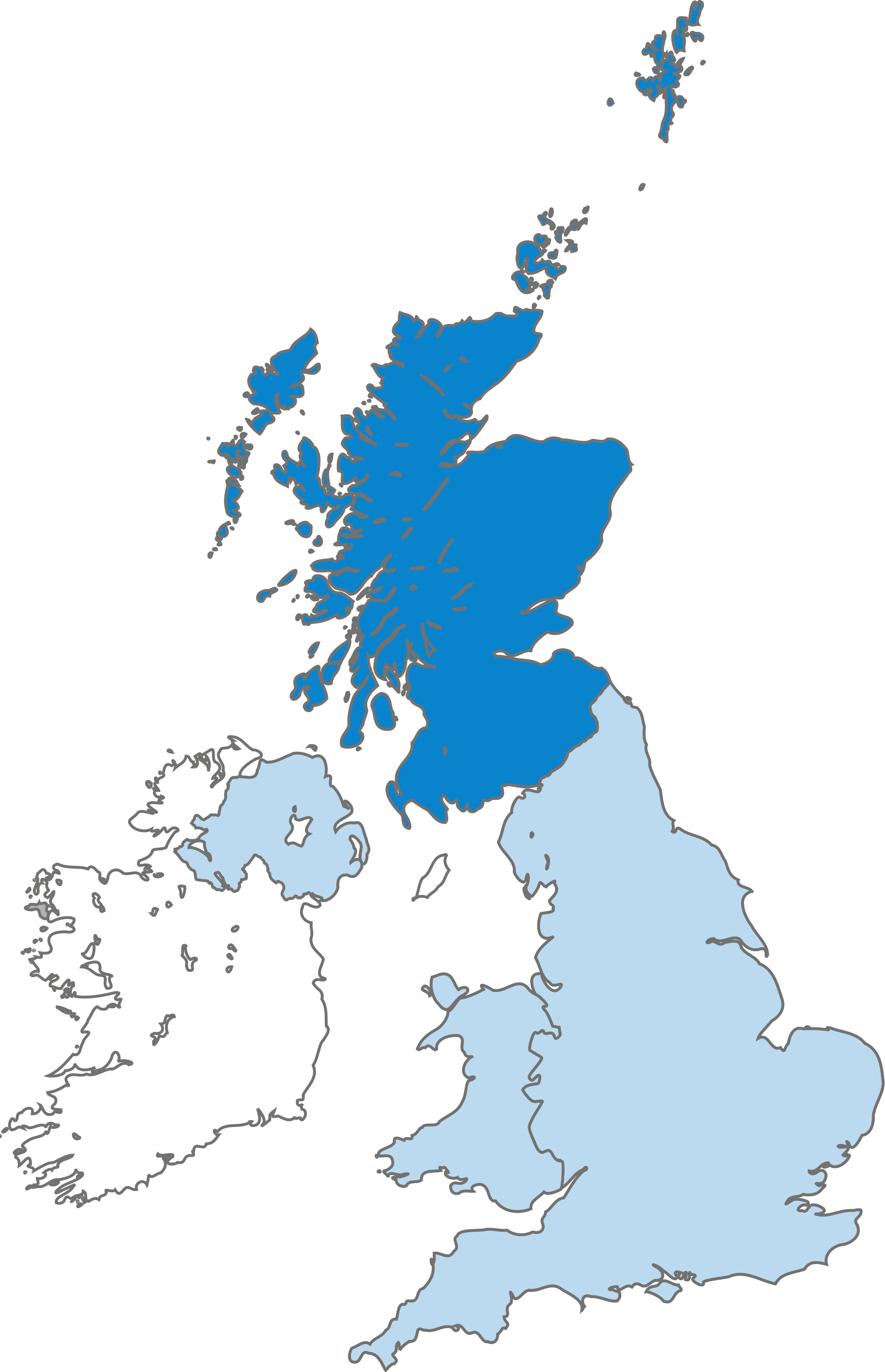 United Kingdom Map PNG Gambar berkualitas tinggi