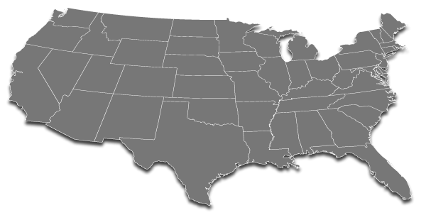 Vereinigte Staaten Kartenübersicht Transparentes Bild