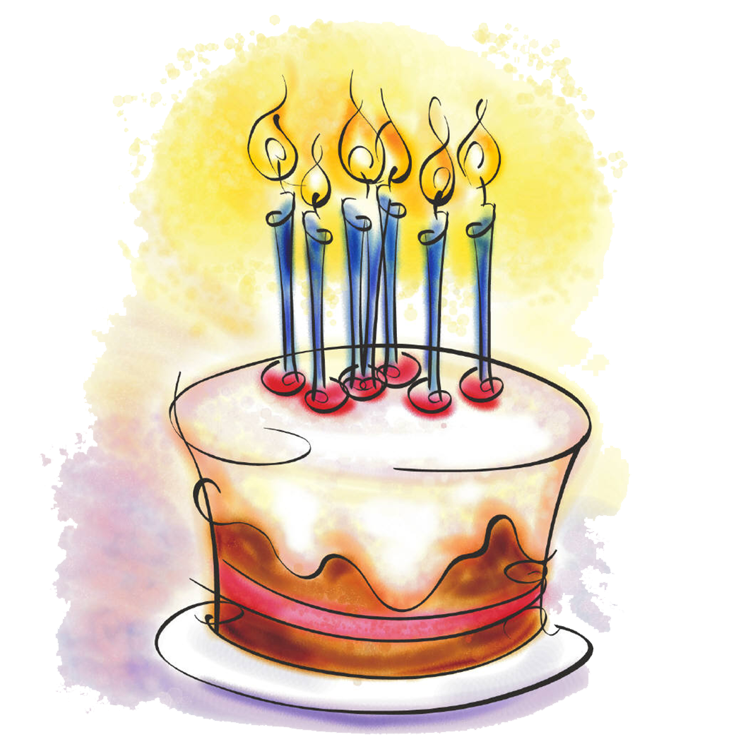 Vector Birthday Cake PNG Download Image