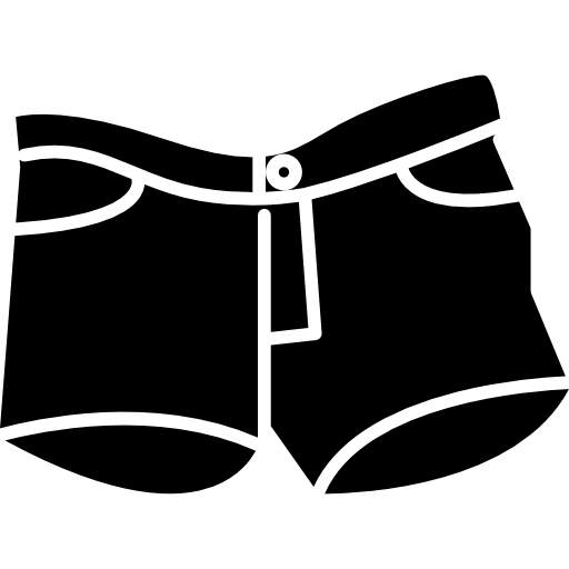 Vector Black Shorts PNG Clipart Background