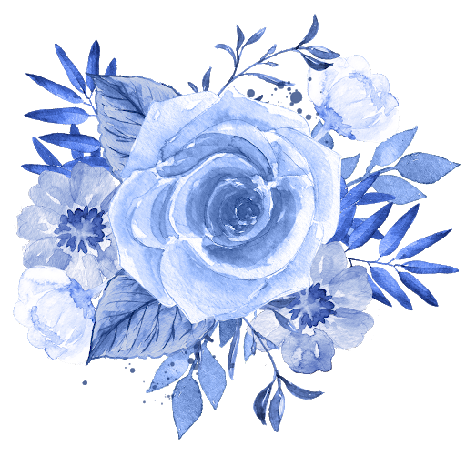 Vector Blue Flowers PNG Download Image