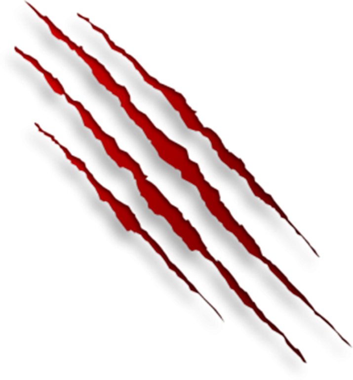 Vektor Claw Scratch PNG-Bild