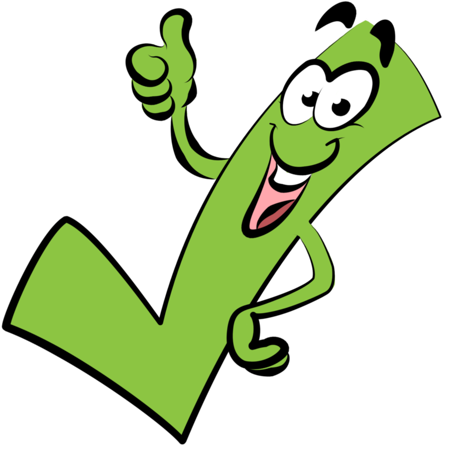 Vector Green Tick PNG Image
