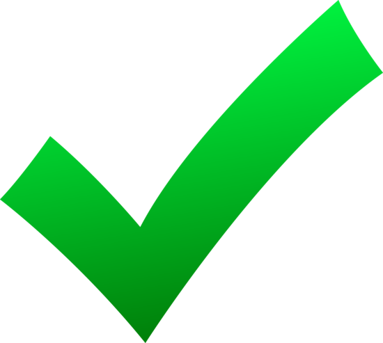 Vector Green Tick PNG Pic