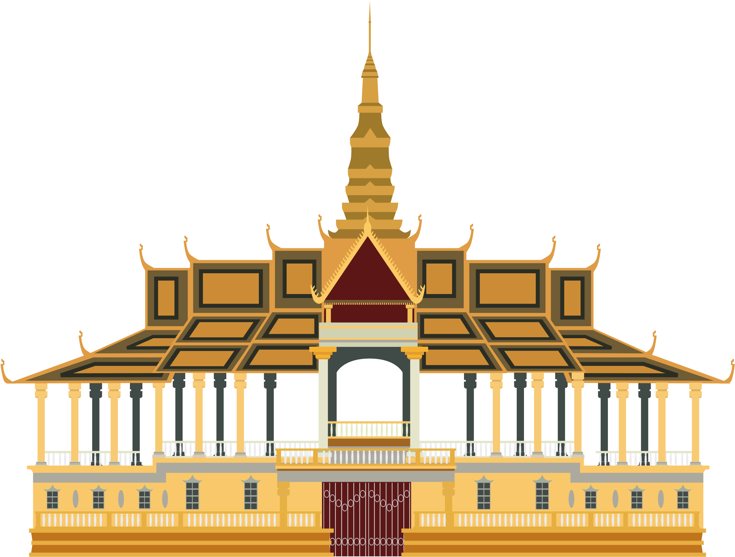 Vector Palace PNG Transparent Image