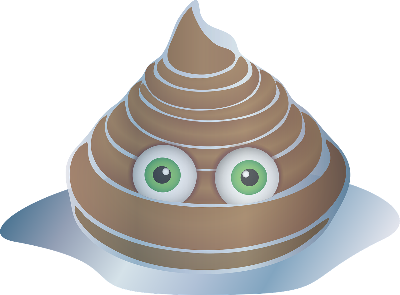 Vektor-Poop Emoji transparenter Hintergrund PNG