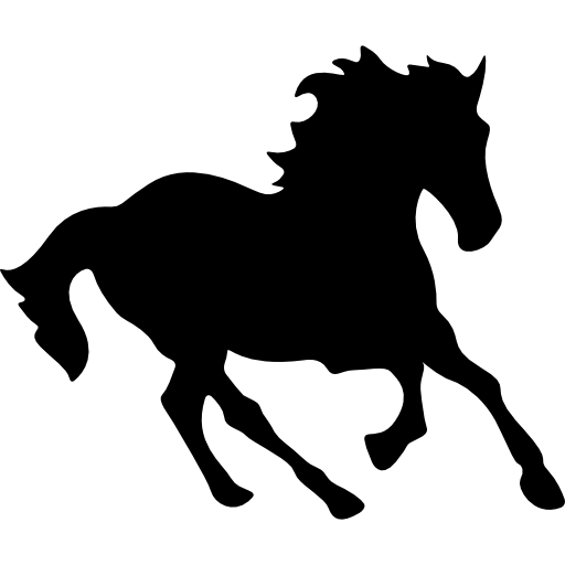 Vector Running Horse PNG Image