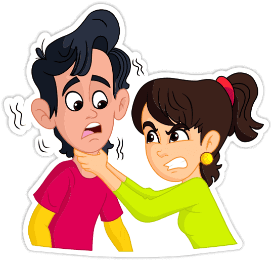 Vector Sad Couple PNG Free Download